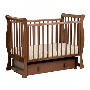 Кровать детская Лель АБ 21.2 Лаванда маятник поперечный, орех светлый (Лель, LIEL-АБ 21.2_орех светлый)